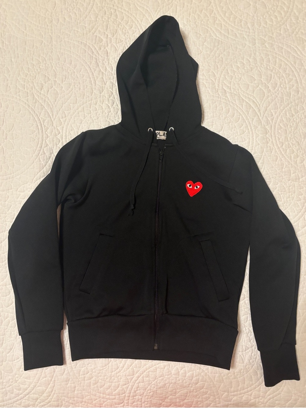 Comme des Garcons Black Zip-Up Hoodie
